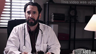 Mature horny doctor rails big boobs curvy MILF hardcore in his office