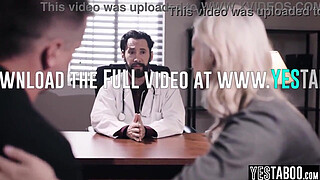 Mature horny doctor rails big boobs curvy MILF hardcore in his office