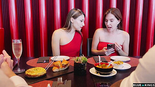 Couples Dinner Turns Into Wild Interracial Foursome - Talia Mint