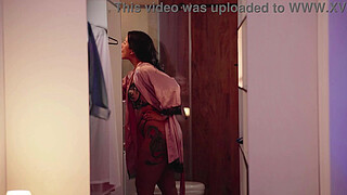 My neighbor is a MILF with a big ass, and she gives me a blowjob and invites me to her bed.