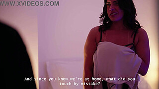 My neighbor is a MILF with a big ass, and she gives me a blowjob and invites me to her bed.