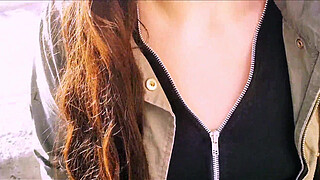 UNINHIBITED YOUNG WOMAN shows herself in PUBLIC and ENDS UP GIVING ME HER WET PANTIES