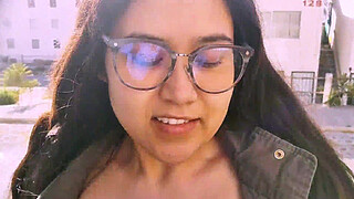 UNINHIBITED YOUNG WOMAN shows herself in PUBLIC and ENDS UP GIVING ME HER WET PANTIES
