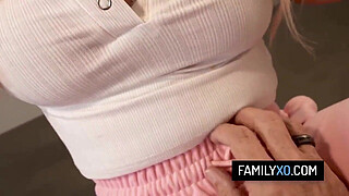 Blonde stepdaughter getting fucked for her titty pics - Bailey Brooke