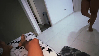 I showed her my small penis with shame… She comforted me and moaned on top of me