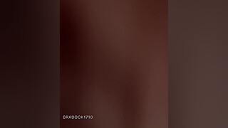 My stepdaughter went to take a shower and called me to fix the shower. I couldn't resist and ate before her stepmother arrived.