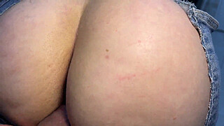 My maid was working wearing ripped jeans and I couldn't resist.