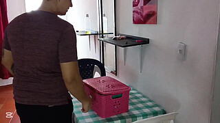 I gave the delivery man good service; he was so happy that he even gave me a good blowjob and came in my ass.