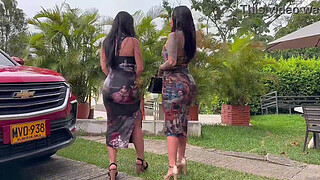 Beautiful girls walk around showing off their huge asses to get fucked (Bucaramanga)