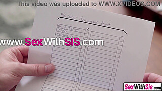 Kinky stepsisters scavenger hunt with stepbro ends with rough sex