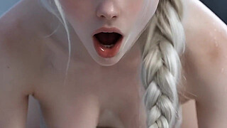 Blonde teen Elsa Orgasem Compilation - AI generated