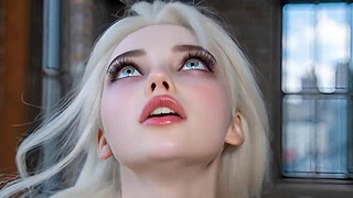 Blonde teen Elsa Orgasem Compilation - AI generated