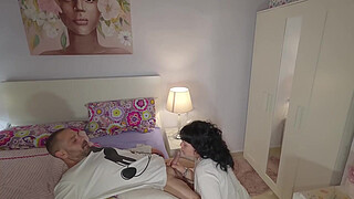 Mother-in-law, stop reading, I'm going to fuck you and cum inside your big hairy pussy