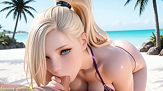 Ino Yamanaka Gets Fucked Hard on Summer Vacation. Naruto. Ai generated 3d hentai