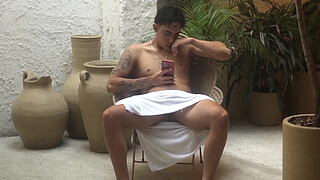 Unknown MILF with a big ass fucks me in public in the pool area