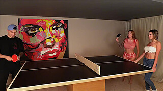 My boyfriend is betting me on his game and he has to watch me have sex with his friend and his girlfriend - Ambar Prada