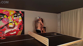 My boyfriend is betting me on his game and he has to watch me have sex with his friend and his girlfriend - Ambar Prada