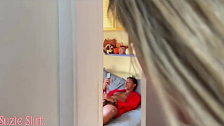 I caught my son-in-law masturbating, I couldn't resist, I sat on top of him and told him to fuck my ass (FULL VIDEO ON RED)